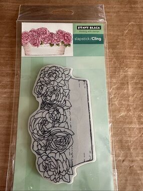 Penny Black Rose Garden Wood Box Cling Stamp